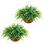 2 pièces, fougères artificielles, plante de fougère Boston suspendue avec longueur de suspension de 23 pouces, verdure artificielle en plastique pour la décoration intérieure et extérieure, pour le mur, la fête de mariage, la maison, le porche, le jardin et le bureau