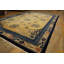 Tapis chinois rétro en laine noué à la main de grande taille ivoire