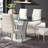 Chennai Glass Top Pedestal Dining Set