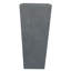 Textured Concrete Effect Tall Garden Plant Pot, Tall Planter with Drainage Holes, Grey Tall Tapered Planter-142673357