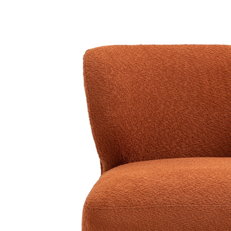 Jann 74cm Wide Bedroom Chair, Orange