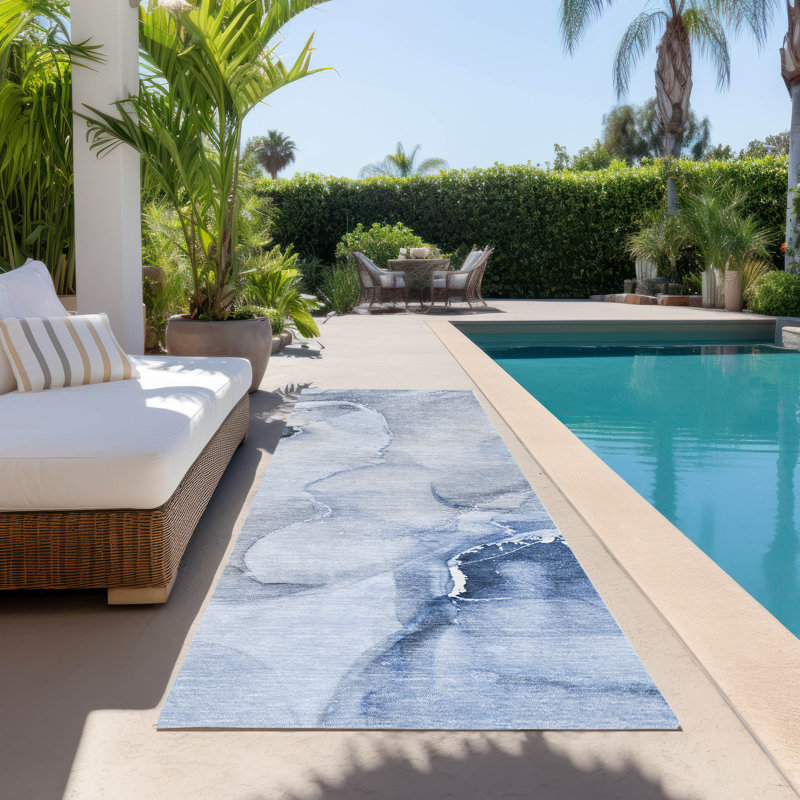 Altair Washable Abstract Indoor / Outdoor Rug, Runner 2'3" x 7'6"