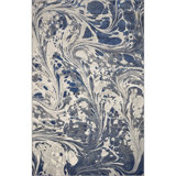 Strouth Abstract Grey/Navy Area Rug