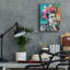 «Frida and Florals» par St. Hilaire Elizabeth, art mural en verre acrylique-776870869