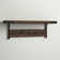 Nikole 42" Wide Industrial Rustic Solid Wood Metal Coat Rack With 5 Hooks And 1 Shelf