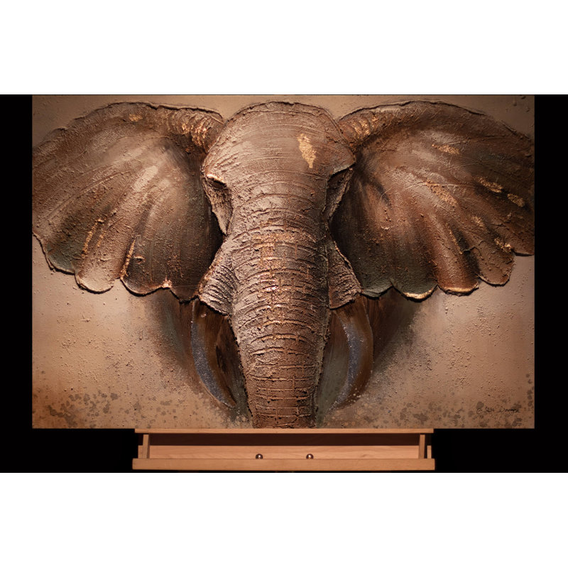 Quiet Giant Hand -Painted Acrylic Painting