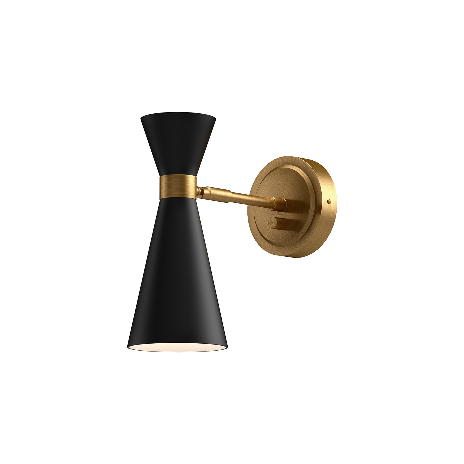 Jorgie Single Dimmable Vanity Light, Matte Black