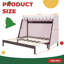 Lit simple AVELOR XL avec lit gigogne, tablette, tente et veilleuse, lit pour enfant peu encombrant-129184786