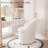 Upholstered Swivel Accent Vanity Stool-430170994