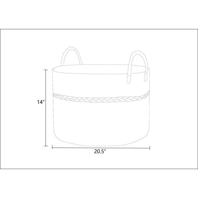Fabric Laundry Hamper With Handles
