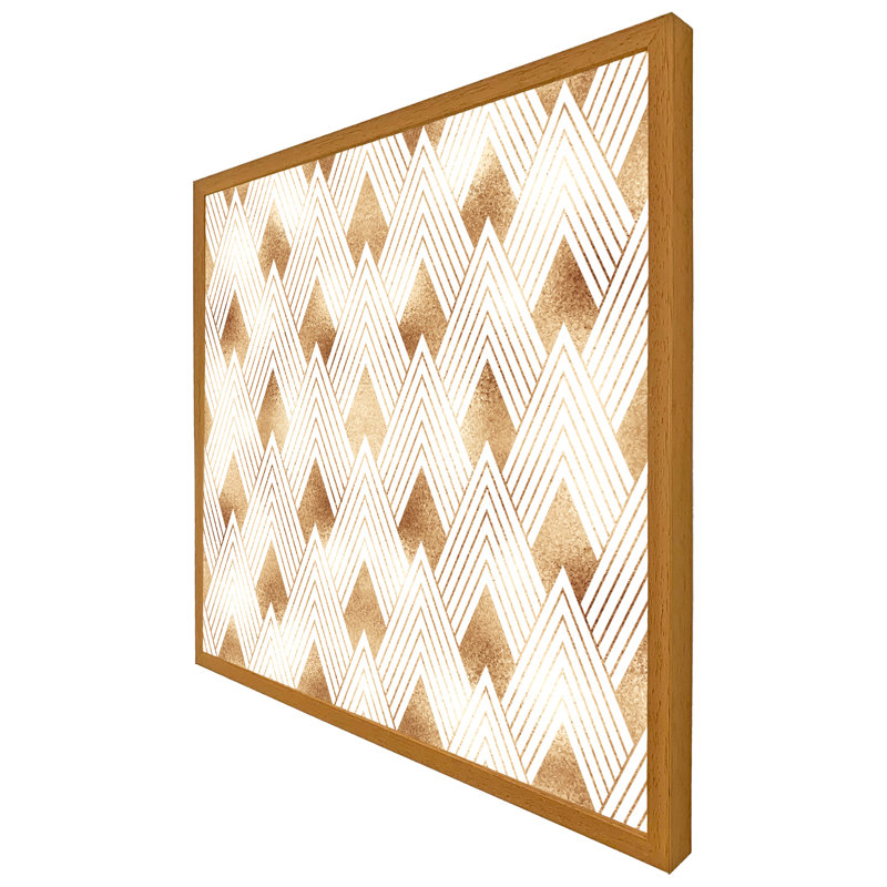 Single Picture Frame Print, 61cm H x 61cm W x 4cm D, Oak