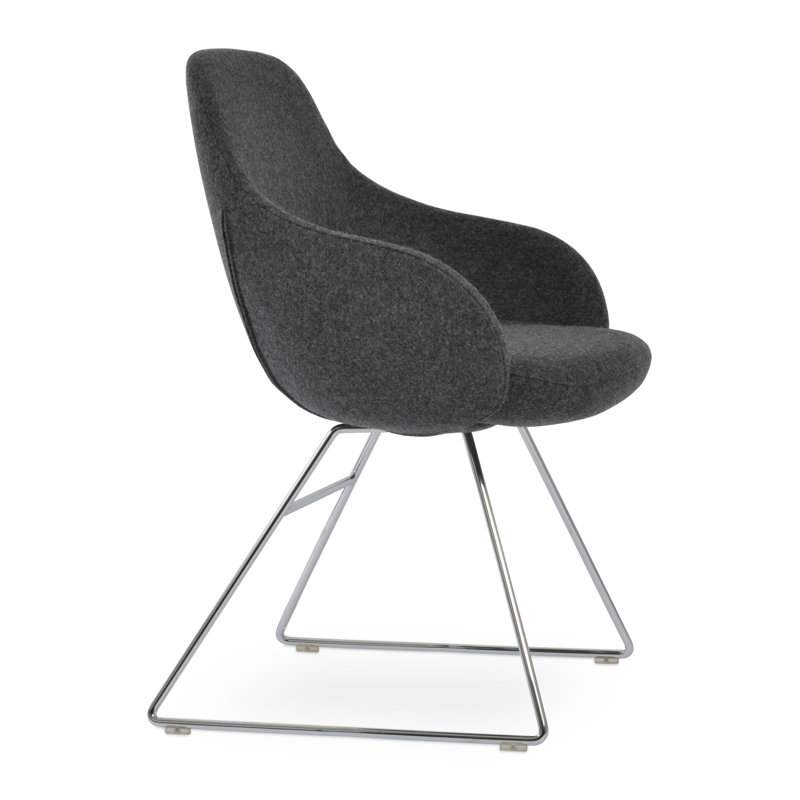 Fauteuil Gazel, Cognac, Rouge