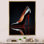 «Latroya Fashion», talons hauts rouges et noirs, silhouette épurée IV - imprimé