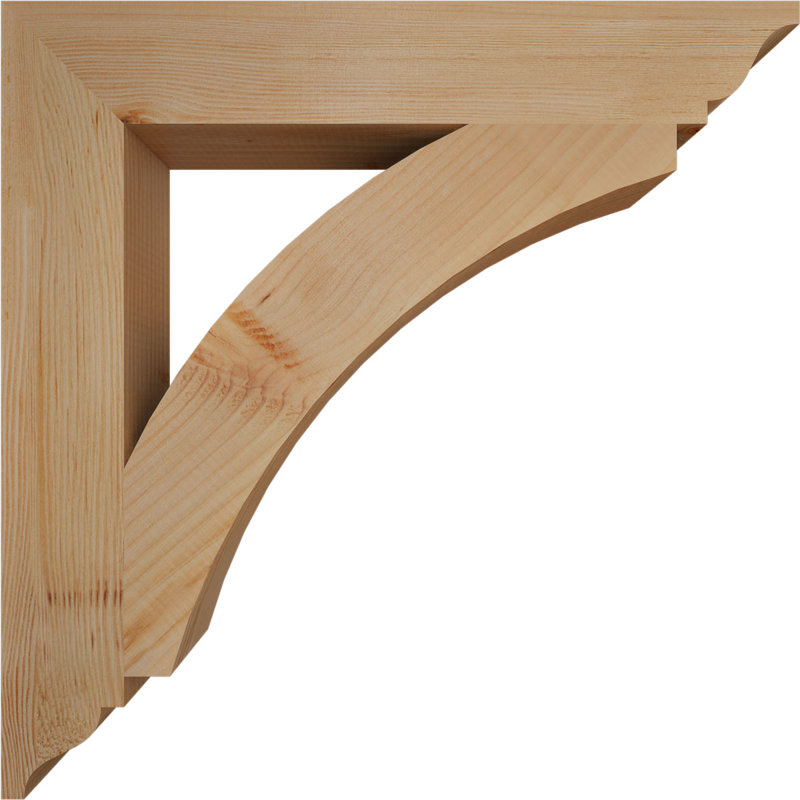 Support traditionnel Thorton, Douglas (lisse), H 26 po x l 3,5 po x P 26 po