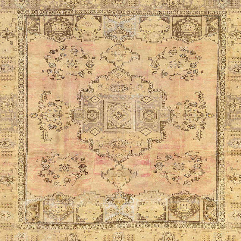 Abstract Indoor Rug, Square 3'