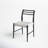 Charon Linen Ladder Back Side Chair