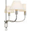 Griffin 31" Chandelier with Linen Shades-1307963374