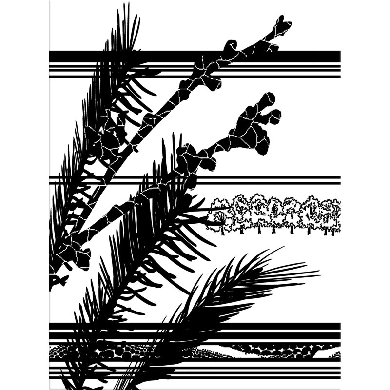 Blackened Floral 2 Print