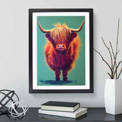 The Awesome Highland Cow - Single Picture Frame Print