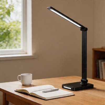 Intelligent Dimming LED Desk Lamp, Freely Switchable Between 5 Colors And 3 Brightness Levels, Combining Night Light And Reading Light In One, USB Rechargeable, An Essential For Home And Office Use.