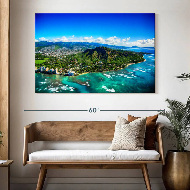 Harpa Diamond Head View, 34" H x 51" W