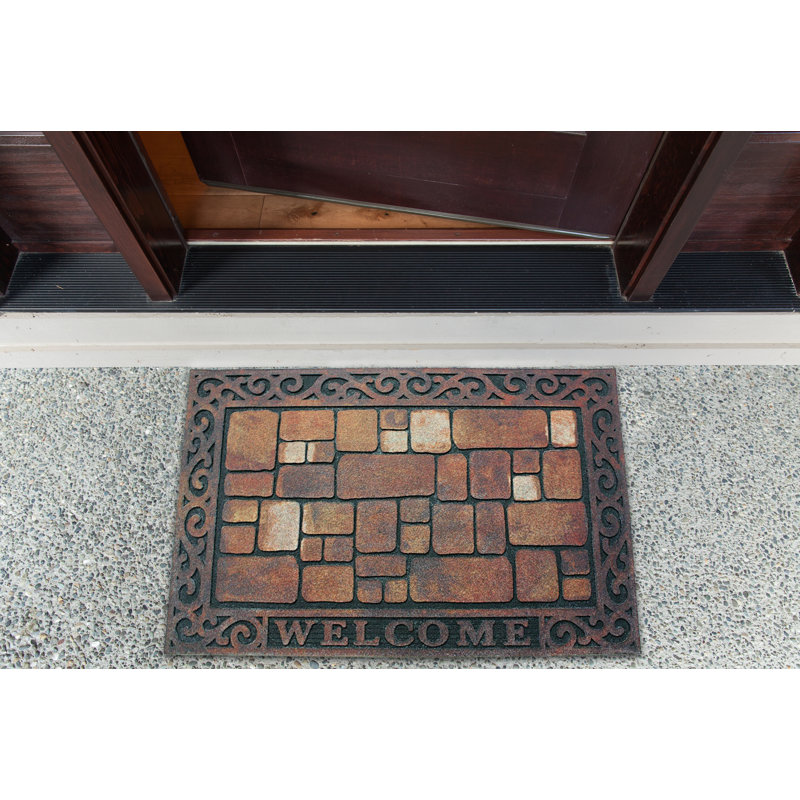 Tapis d'entrée antidérapant Giguere Welcome 30 po x 18 po