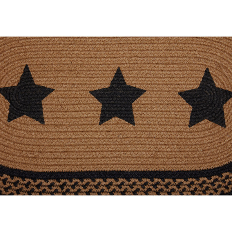 Tapis en jute Farmhouse, Ovale 1 pi 8 po x 2 pi 6 po