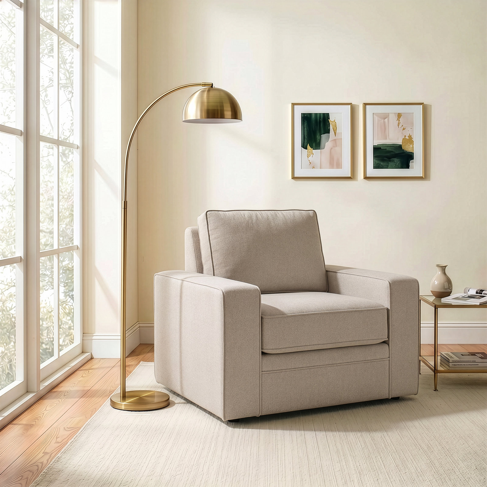 Miranda Upholstered Accent Chair, Monique Twine