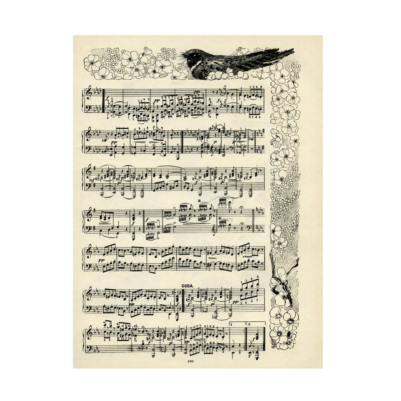 Marcus Jules Music Notes 5 Canvas Art, 14" H x 19" W
