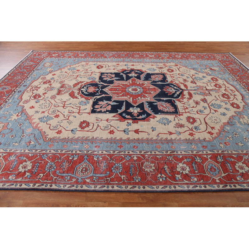 Tapis géométrique turc 9 x 12