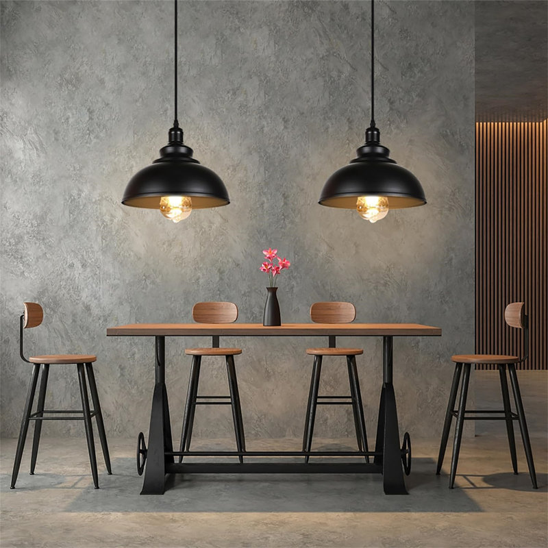 - Light Matte Black Single Pendant