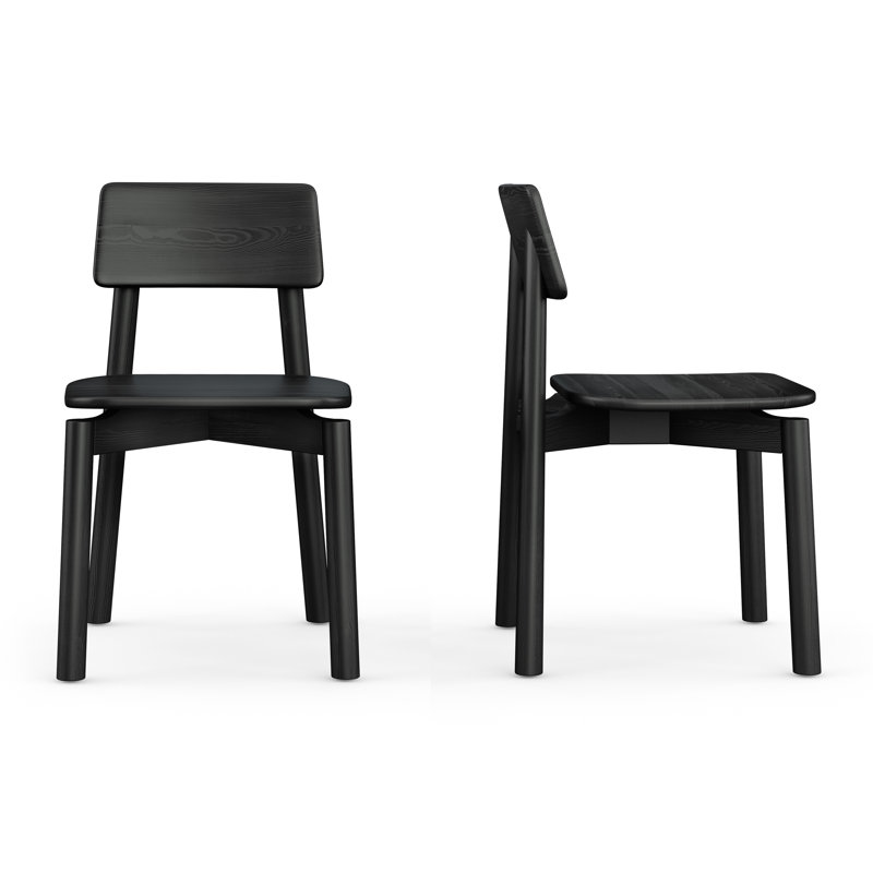 Chaise Ridley, Bois de frêne noir