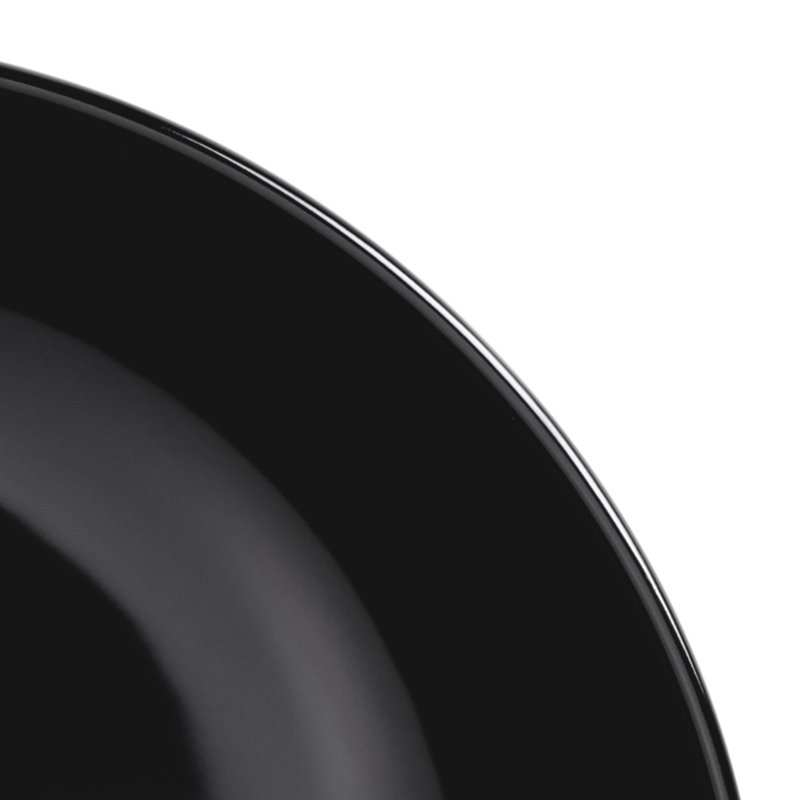 Bol de service en mélamine 400 fl à grande mélamine classic, Noir, 5.75" H x 15" W x 15" D