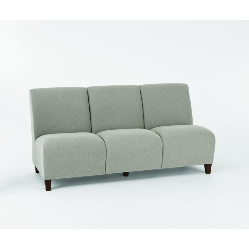 Fauteuil tandem 3 places Siena, Noyer, Noir Patriot Plus - Vinyle lavable au chiffon