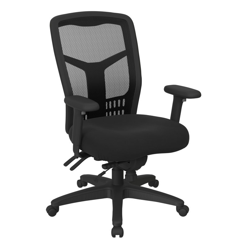 ProGrid Polyester Blend Task Chair, Icon - Black