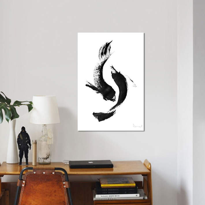 « Koi » par Dan Hobday-impression, H 12 po x l 8 po x P 0,75 po, Toile tendue