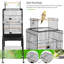 136cm Iron Play Top Floor Bird Cage with Wheels-661721025
