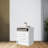Eter Compact Nightstand with Two Drawers and One Shelf, Minimalist Bedroom Bedside Storage-901059919