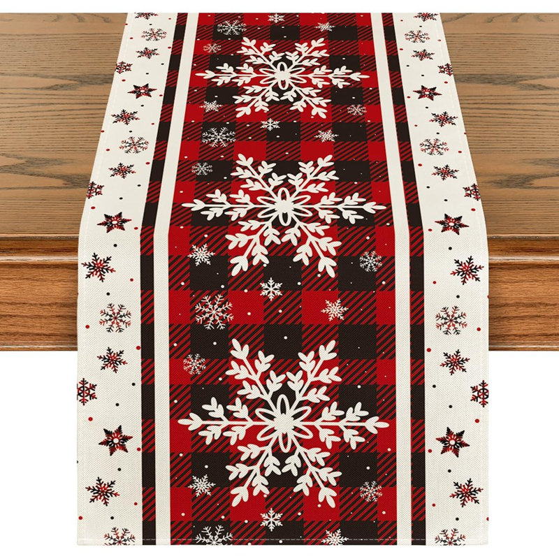 Chemin de table en flocons de neige Buffalo