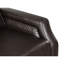 Fauteuil inclinable brun foncé 1 pièce Bansom, siège en bois massif, fauteuil inclinable rembourré en mousse, dossier à ressorts ensachés-121075093