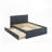 Burlap Upholstered Button Tufted Bed-118637909