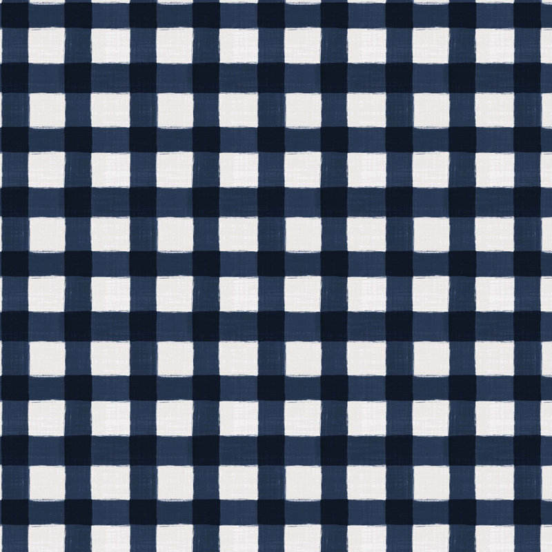 Sawyer Platform Bed, Twin, Buffalo Gingham Blue