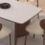 Table rectangulaire rectangulaire en bois massif de style crème-102630129
