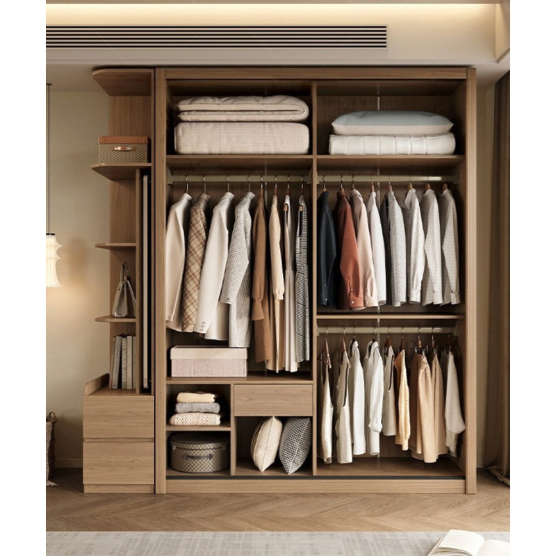 Design de mode simple, sens de garde-robe, H 94,49 po x l 94,49 po x P 24,41 po