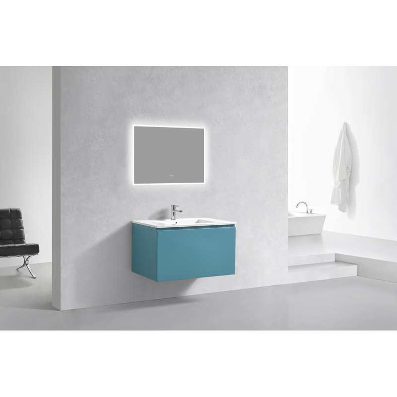 Ensemble de meuble-lavabo simple 36 po, Teck vert