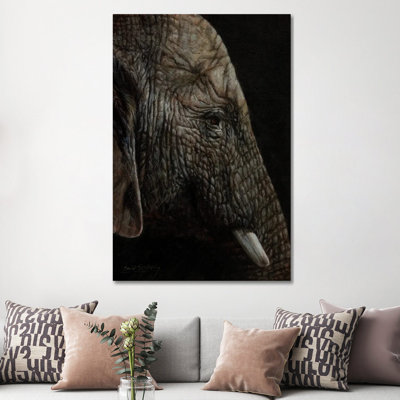 African Elephant Profile by David Stribbling - Wrapped Canvas Gallery-Wrapped Canvas Giclée