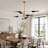 8-Light 39.4" Rotatable Sputnik Sphere Chandelier