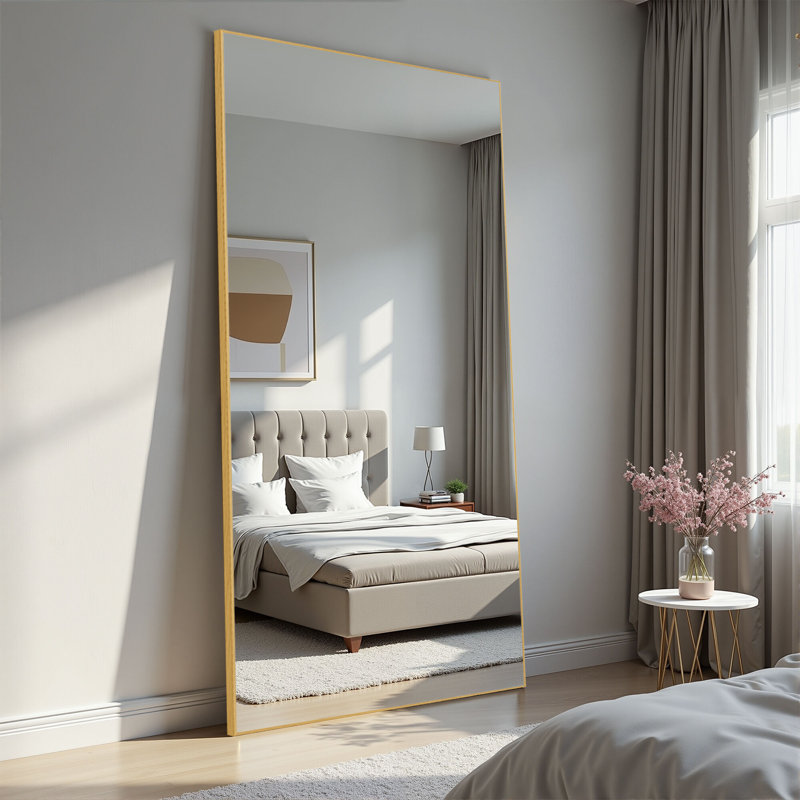 Arstides Metal Mirror, 71" x 32", Gold