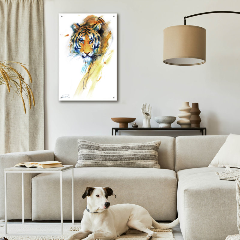 «Tiger Strokes» par Robert Campbell, H 36 po x l 24 po x P 0,2 po