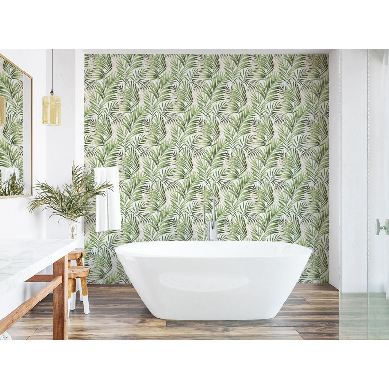 Tommy Bahama Tranquillo Peel And Stick Wallpaper Roll, Aloe